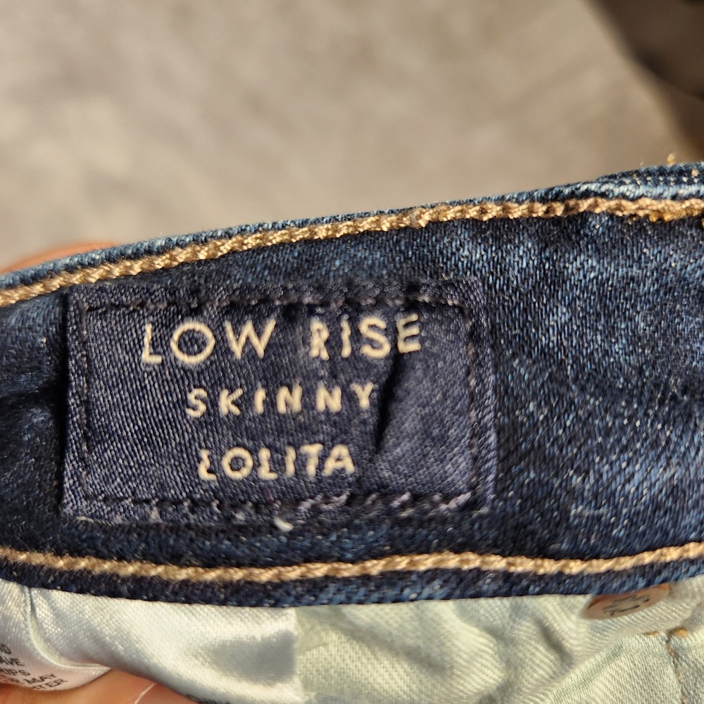 Lucky Brand Lolita Skinny Jeans Womens 2/26 Blue Excellent Low Rise Dark Wash - Picture 8 of 15